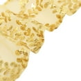 thumbnail image 7 of BalsaCircle 5 Gold Tulle Chair Sashes with Leaf Vine Embroidered Sequin Wedding Party Events Reception Decorations Supplies, 7 of 7