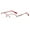 Red, variant on Women Purple Half Rimless Reading Glasses 3.00 Metal Presbyopic Glasses Anti-blue Light Readers 3.00 Strength