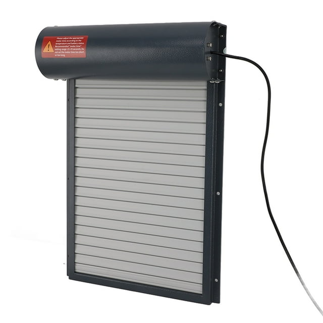 Puertas Para Pollos, Seguras, Resistentes, Con Energía Solar, Control De Tiempo, Puerta Para Gallinero, Color Gris Con Controlador De Pantalla LED Para Cría De Patos