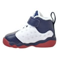 thumbnail image 4 of Jordan Jumpman Team II BT Toddler Shoes Midnight Navy/White/Varsity Maize 820275-146, 4 of 6