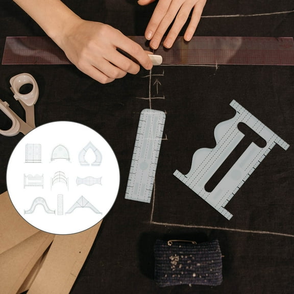 SEWCHICS  9 Pcs Circle Quilt Rulers for Quilting Patchwork Template Sewing Craft Tool