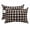 Beige Black, variant on Black Blue Plaid Outdoor Pillows for Chaise Lounge Chair Waterproof Lumbar Pillows with Insert&Adjustable Strap Beach Headrest Pillow Country Buffalo Checked Gingham Pillow for Patio Pool 11"x16"