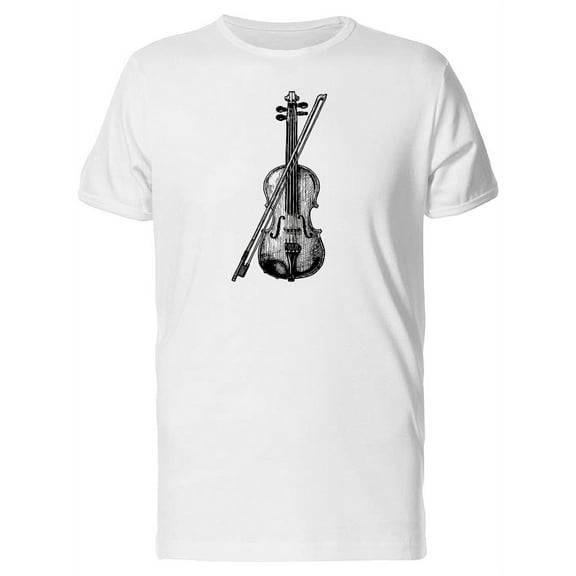 Classical Acoustic Violin T-Shirt Men -Image by Shutterstock, Male 3X-Large