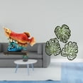 thumbnail image 2 of Estatua de pez,Estatua de pez arowana,decoración Feng Shui para estante/escritorio,Placa de pared con hojas de palma,Decoración de pared de madera con hojas de palma,Adorno de madera para, 2 of 8