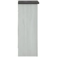 thumbnail image 3 of Wooden Wine Cabinet with X Shaped Wine Rack, Antique White- Saltoro Sherpi, 3 of 5