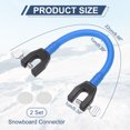 thumbnail image 2 of Uxcell Ski Tip Connector, Snowboard Clip Ski Training Aid Basic Turning Portable Durable Holder Skiing Accessories- Fitting for (Beginners Skiing Training/Speed Control) 2 Pcs & Blue, 2 of 7