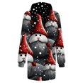 thumbnail image 5 of Women's Winter Dresses Fashion Women Christmas Prints Letter Print Hooded Pockets Sweatshirt Dress, Fall and Winter Comfortable Dress with Festive Design,Black,L, 5 of 5
