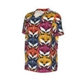 thumbnail image 2 of Haiem Hip Hop Hipster Baseball Jersey Button Down Shirts Sports Uniforms Men Women Jersey(Fox Face,Small), 2 of 9