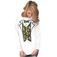 thumbnail image 3 of Hick Camo Printed Tuxedo Bachelor Men's Long Sleeve Tee T Shirt Brisco Brands S, 3 of 6