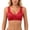 Red, variant on Front Closure Bras for Women Plus Size Wide Strap Push Up Anti Sagging Wireless Bralette Everyday Bra