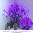 thumbnail image 3 of Injueey Tree Branches 20 LED Light Living Room Lamp String Decoración de Año Nuevo Powered Home Decor Warm White Silver Iluminación y accesorios Púrpura Injueey HA011028-06, 3 of 6
