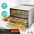 thumbnail image 2 of Uenjoy 1000W Food Dehydrator 10 Tray Electric Stainless Steel Fruit Jerky Dryer Blower, 2 of 6