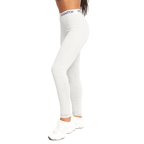 Crosshatch - Leggings Jacklight para Mujer (Gris Claro Jaspeada)