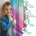 thumbnail image 3 of Blackout Kids Curtains,Rainbow Tie Dye Swirl Pattern Childrens Insulated Curtains Set Of 2,Bedroom Essentials,Toddler Room Decor 42"x54", 3 of 5