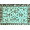 thumbnail image 1 of Ahgly Company Indoor Rectangle Abstract Light Blue Modern Area Rugs, 5' x 8', 1 of 4
