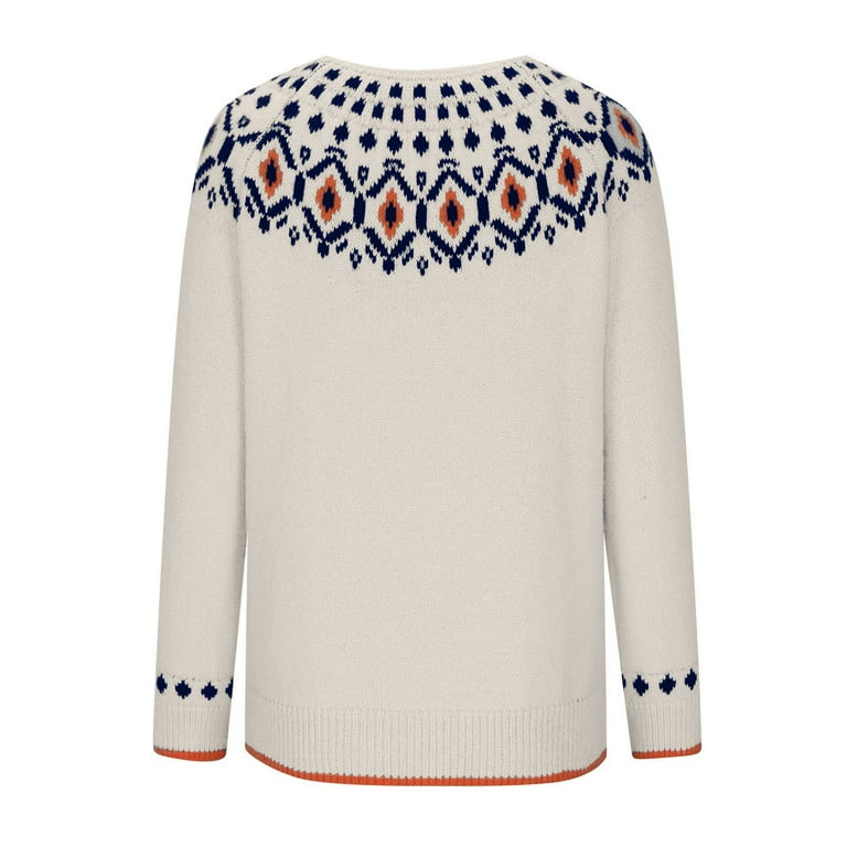 La Ligne Patchwork Fair Isle Cable Knit Wool Cardigan Size