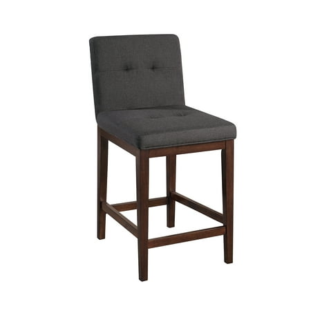 Fairfax Bar - Fairfax Upholstered Counter Stools Grey and Cappuccino (Set of 2)