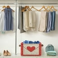 thumbnail image 4 of 2 Pack Storage Bins with Handle Fabric Organizer Basket Foldable Box Valentines Day Love Letter 14.2x10.2x8.3, 4 of 8