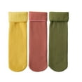 thumbnail image 3 of 3 Pair Womens Velour Thermal Socks Ultra Soft Plush Lining Cozy Indoor and Outdoor Socks, 3 of 9
