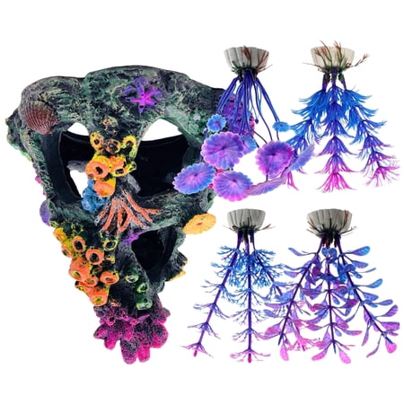Resin Coralreef Fishtanks Ornament Landscape Accessory Safe Display For Fish Shrimp Habitats Decoration
