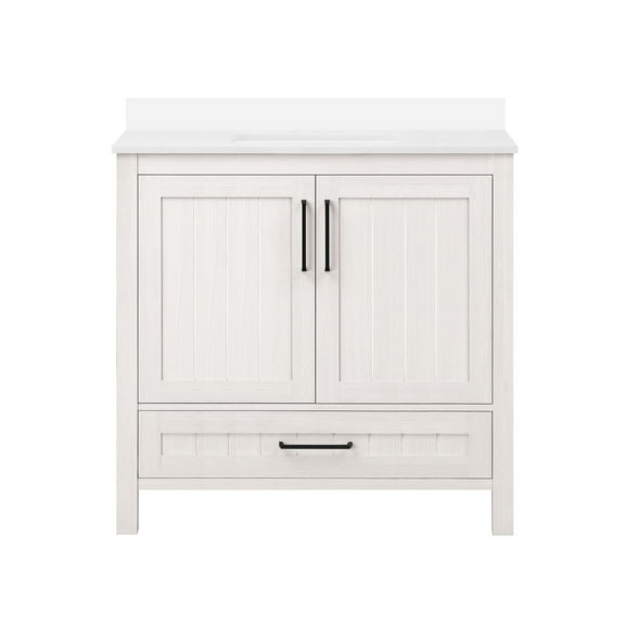Ove Decors Kansas 36 W x 19" D Freestanding Bathroom Vanity with Sink, Antique White