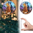 thumbnail image 2 of Stained Glass Window Hanging - 5 Cats on a Branch Suncatcher for Window Doors Home Decoration and Christmas, Mother's Day Father's Day Birthday Gifts for Women, Men, and Mom 8 inch, 2 of 9