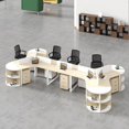thumbnail image 3 of Heteromorphism Staff Office Desks Employee Combination Simplicity Modern Office Desks Bureau Meuble Working Equipment QF50OD My Lux Decor Round, 3 of 24