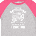 thumbnail image 4 of Inktastic Old Man Tractor Boys Toddler T-Shirt, 4 of 5