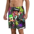 thumbnail image 2 of Splatoon Men's Swim Trunks Quick Dry Beach Board Shorts with Pockets Mesh Lining Bathing Suits, 2 of 7