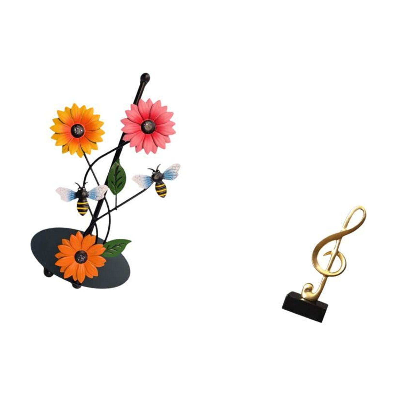 Fiocias Music Note Paper Towel Holder Dispenser Non Slip Vertical Tissue Holder Rack Resin Creative Tabletop Ornament Table Centerpiece for Desk Fireplace Hou