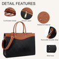 thumbnail image 3 of Luxury Vegan Leather Briefcase Handbags for Women, Large 16 inch Laptop Purse  Bags for Ladies, 3 of 6