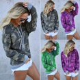 thumbnail image 5 of Chandail à Capuchon Camouflage pour Femmes, Coton, Design Uni, Chandail Décontracté, 5 of 5