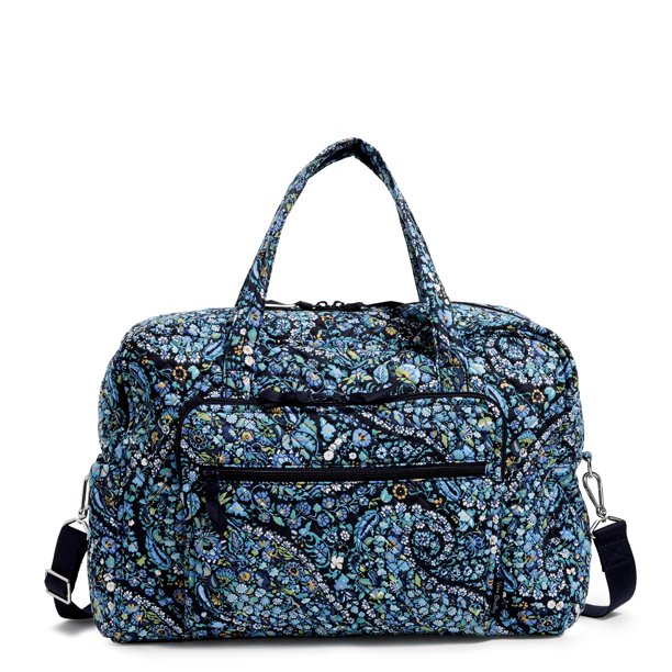 Vera Bradley Women's Cotton Weekender Travel Bag Dreamer Paisley - Walmart.com
