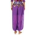 thumbnail image 4 of inhzoy Women's Belly Dance Pants Halloween Carnival Costume Indian Dance Harem Pants Baggy Arabic Purple One Size, 4 of 7