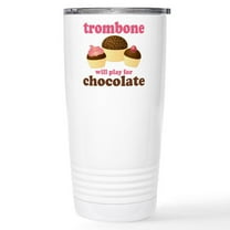 CafePress - Funny Chocolate Trombone Stainless Steel Travel Mu - Insulated Stainless Steel Travel Tumbler 20 oz.