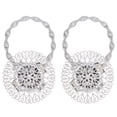 thumbnail image 1 of 2 uds. Alzapaños magnéticos para cortina, Clips de hebilla de cortina de flores de cristal brillante de acero inoxidable para decoración del hogar y la Oficina, 1 of 5