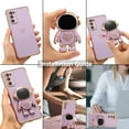 thumbnail image 6 of for Samsung Galaxy S20 FE 5G Case Cute 6D Astronaut Case with Stand Function Luxury Plating Case Cover Slim Fit Soft TPU Shockproof Bumper Protective Electroplated Case for Girls Boys,Purple, 6 of 12