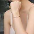 thumbnail image 2 of Bracelet Charme Symbole Cœur Infinity pour Femmes Argent Ajustable, 2 of 5