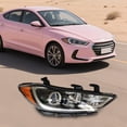 thumbnail image 5 of Halogen Headlight Assembly, Right Headlight For 2017-2018 Hyundai Elantra Sedan, Right Passenger Side Headlamp(Bulb Not Included), 5 of 11