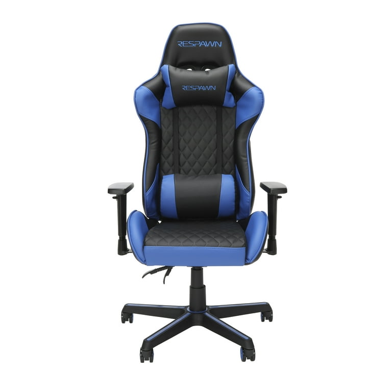 RESPAWN Ergonomic Lumbar Support Swivel Gaming Chair Blue