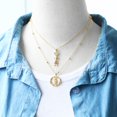 thumbnail image 3 of Lindos Collares De Cristal Rosa Niña Niño Para Joyería Familiar/Figura Chapado En Oro De Cobre/De Pareja nken61, 3 of 4