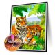 thumbnail image 1 of Cuadros Decorativos Cuadros Decorativos 5D bricolaje taladro redondo completo diamante pintura tigre Likrtyny embutido en tela, 1 of 9