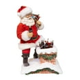 thumbnail image 2 of Kurt Adler 10.5-Inch Coca-Cola Santa in Chimney Christmas Tablepiece, 2 of 5