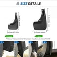 thumbnail image 3 of Exquisite 4pcs Car Mudflaps For Ford Escape mk4 Kuga mk3 2020 2021 Mud Flaps Splash Guards Mudguards Mud Flap Front Rear Fender flares, 3 of 5