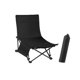 thumbnail image 4 of Silla plegable para acampar, silla plegable, estructura estable con bolsillo, silla de playa, silla lunar para exteriores, para jardín, patio, picnic Negro, 4 of 8