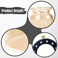 thumbnail image 6 of Serenable Glass Lamp Shade Light Cover Diameter 9.57inch Resistant to High Temperature Lighting Accessories Home Decoration for E27/E26 Brown, 6 of 9