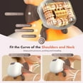 thumbnail image 3 of Neck Massager with Heat for Pain Relief Deep Tissue Wireless Electric Shiatsu Back Shoulder Massagers with Fingers Traction Function Real Hand Rechargeable USB-C Bionic 4d Kneading(Brown-2), 3 of 8