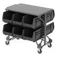 thumbnail image 5 of Akro-Mils 6 Pack AkroBins Plastic Storage Bins, Space-Saving Organizers, Black, 5 of 8