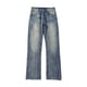 thumbnail image 1 of Ceisia Men Solid Color Basic Loose Wide Leg Straight Denim Pants Gift Casual Daily Jeans, 1 of 7