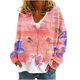 thumbnail image 2 of Cárdigan informal para mujer, chaqueta con botones estampados, abrigo de moda, blusa de poliéster para mujer, 2 of 5